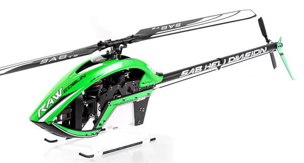 SAB Raw Nitro 700 Kit comes with main blades and tail blades! (690mm and 105mm