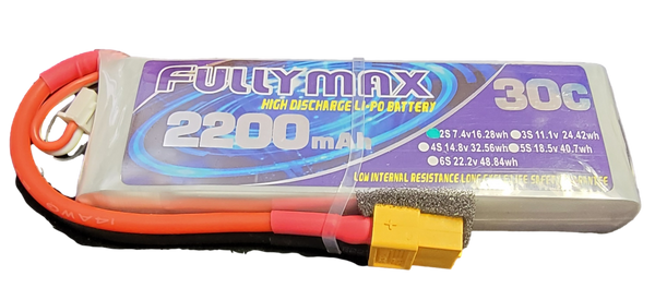fullymax 2s 2200mah 30c " XT60 End "