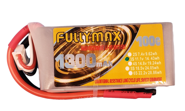 FULLYMAX 1300 MAH LIPO Battery 3s 100c