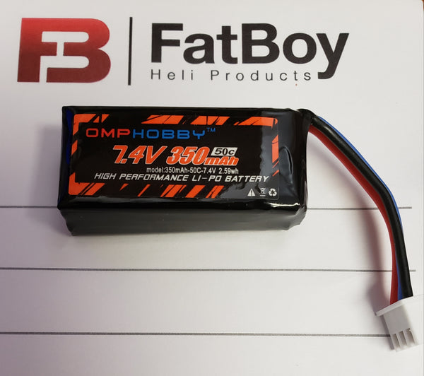 7.4 volt 350 MAH OMP M1 Battery buy 1 get two free